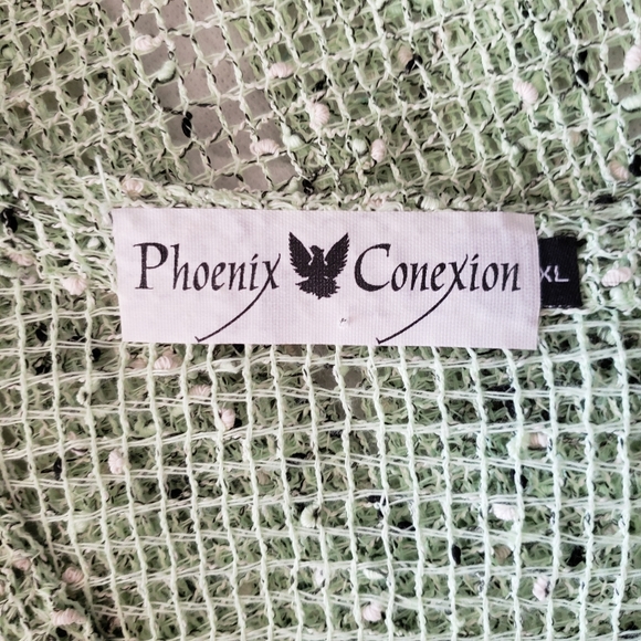 Phoenix Conexion Unique Front Button Soft Grn Top - Picture 5 of 8